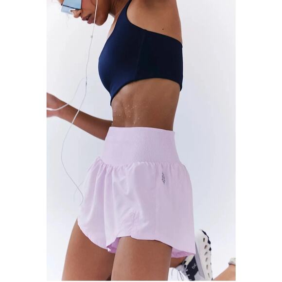 NEW FREE PEOPLE Carpe Diem Shorts POWDER PINK FP MOVEMENT ATHLETIC SIZE M MEDIUM - Picture 1 of 8